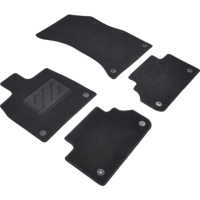 Afbeelding van WALSER Standart 80781 Vloermatset Polyester, PU (Polypropyleen) voor en achter Antraciet/Zwart Op maat gemaakt