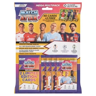 Afbeelding van Topps Match Attax 23/24 Mega Multipack bevat 48 Cards plus 2 random LE kaarten