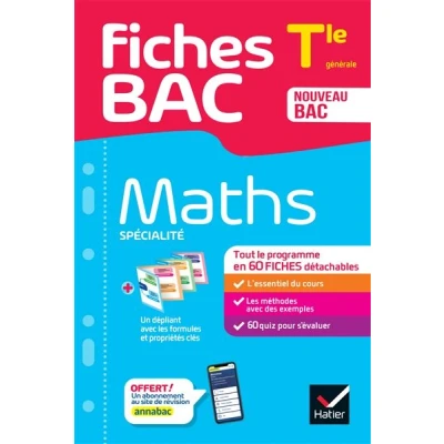 Image de Fiches Bac Maths Tle (spécialité) 2025