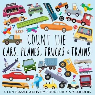 Afbeelding van Count the Cars, Planes, Trucks &amp; Trains!