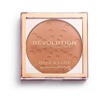 Afbeelding van Makeup Revolution Bake &amp; Blot Setting Powder Peach