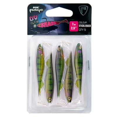 Afbeelding van Fox Rage Slick Shad Stickleback Ultra UV Packs 7cm 5pcs
