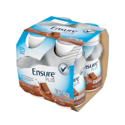 Afbeelding van Ensure Plus Voedingssupplement drankformaat, 4 x 200 ml chocoladesmaak