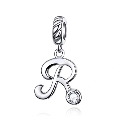 Afbeelding van LaMenars Letterhanger van 925 sterling zilver, voor Europese bedelarmbanden en halskettingen