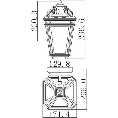 Afbeelding van Kastanjebruine buitenwandlamp Londontowne