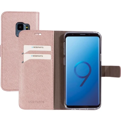 Afbeelding van Mobiparts Saffiano Wallet Case Samsung Galaxy S9 Pink
