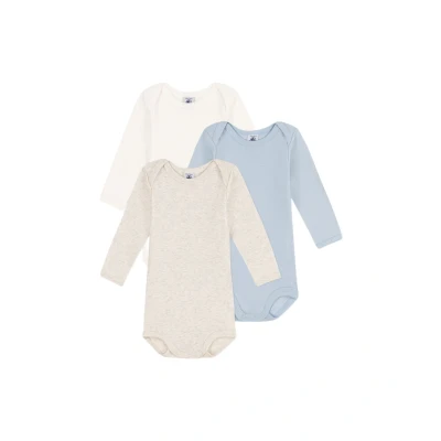 Afbeelding van Petit Bateau BABY 3 PACK Unisex Body multicoloured/blue voor kinderen, Maat: 60, Multi coloured/blue