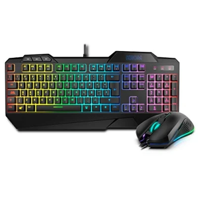 Afbeelding van Toetsenbord met Gaming Muis Krom Krusher RGB