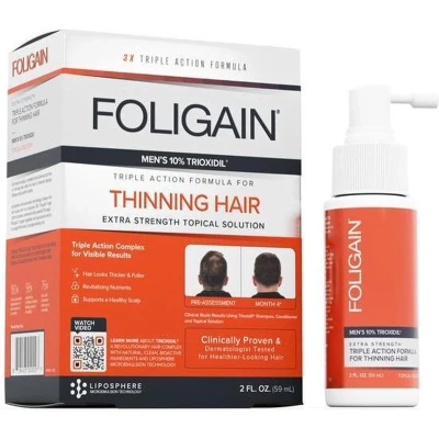 Afbeelding van Foligain Men Intensive Targeted Treatment for Thinning Hair 10% Trioxidil 59 ml