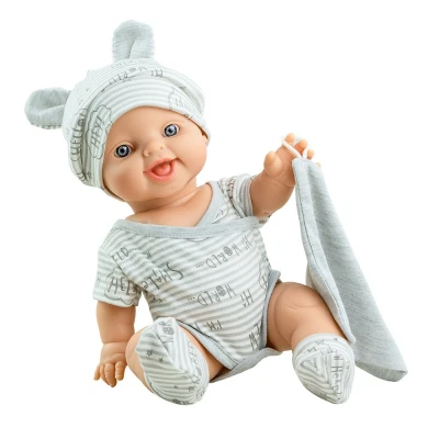 Afbeelding van Paola reina babypop gordi jongen carlos met romper 34 cm