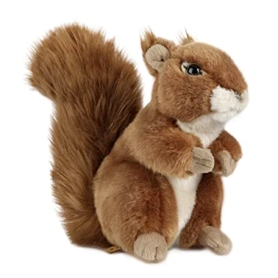 Afbeelding van Living Nature Grote eekhoorn, eekhoorn van zacht en realistisch pluche, milieuvriendelijk, Naturli, 17 cm, rode