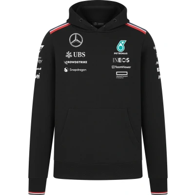 Afbeelding van MERCEDES AMG PETRONAS F1 Hoodie voor heren 2024 Team, zwart., M