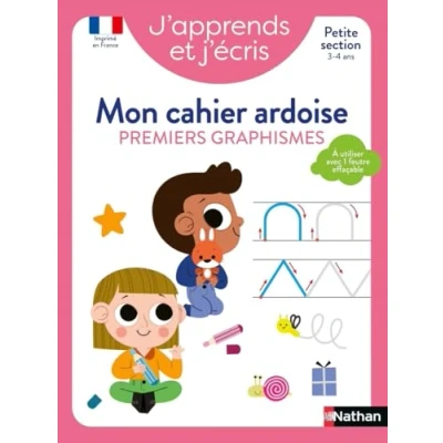 Afbeelding van MON CAHIER ARDOISE PREMIERS GRAPHISMES PS 3 4 ANS