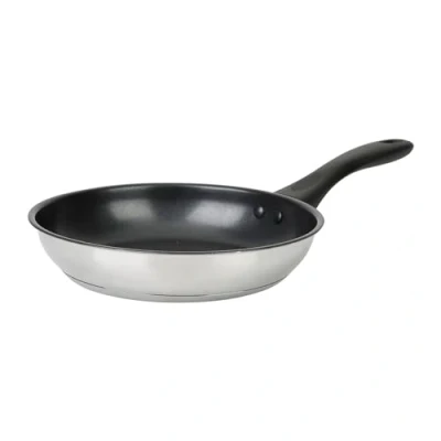 Afbeelding van Crealys 535766 roestvrijstalen pan Ø 20 cm ESSENTIAL serie 2 laags Xylan antiaanbaklaag zonder PFOA Thermoresistente handgreep Alle warmtebronnen inclusief inductie