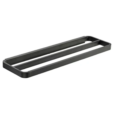 Afbeelding van Zone Denmark Rim Handdoekbeugel dubbel 44 x 12,5 2,5 cm Black