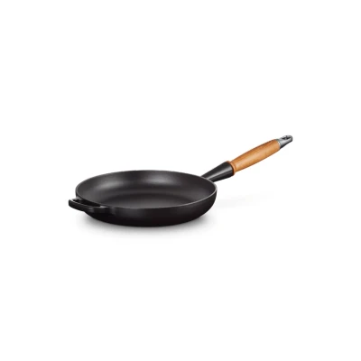 Afbeelding van Le Creuset Gietijzeren Koekenpan In Mat Zwart 24cm 1,6l
