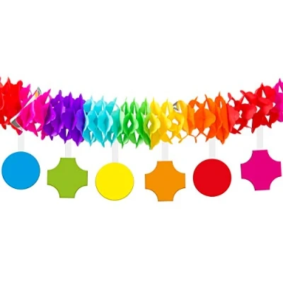 Afbeelding van Folat Slinger met Onderhangers Kleuren Party 4 meter