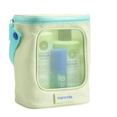 Afbeelding van Maria Nila Structure Repair Beauty Summer Bag Pakket 1stuks Voor Beschadigd Haar