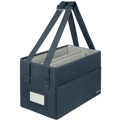 Afbeelding van Leitz Stoffen Compacte Hot Desking Opbergtas Fluweel grijs