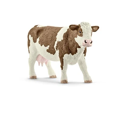 Image de Schleich Fleckvieh Kuh, Kunststoff Figur