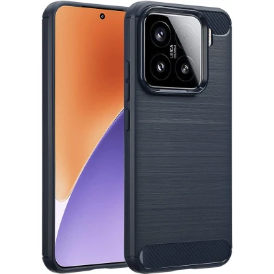 Afbeelding van imoshion Hoesje Geschikt voor Xiaomi 15 Brushed Backcover Donkerblauw