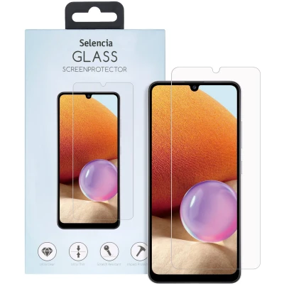 Afbeelding van Selencia Screenprotector Geschikt voor Samsung Galaxy A32 (4G) Tempered Glass Gehard Glas