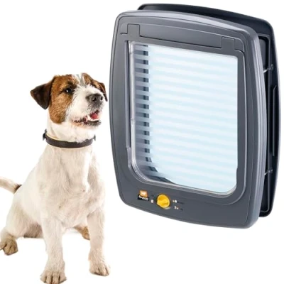Image de Ferplast Chatière pour chien de Taille moyenne Entrée et sortie contrôlables en 4 sens Protection contre les courants d&#039;air Installation universelle Tunnel complet SWING 11