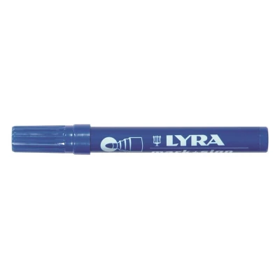 Afbeelding van Lyra mark + sign merkstift permanent blauw