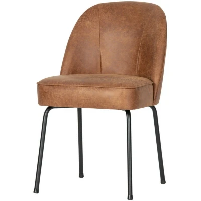 Afbeelding van Vogue eetkamerstoel eco leer cognac