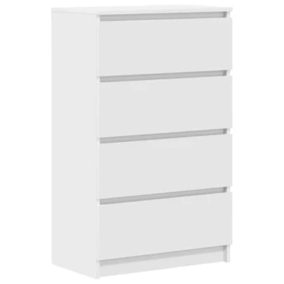 Afbeelding van vidaXL Dressoir in plaatmateriaal, wit, 88 x 30 65 cm