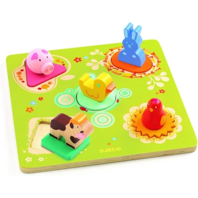 Afbeelding van Djeco puzzel 3D dieren bildi 5st