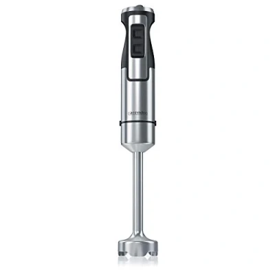 Afbeelding van Arendo Staafmixer van 1000 W in roestvrij staal Vierbladig mes Puree mixer Traploze snelheidsregeling Turboknop Afneembare mengvoet GS gecertificeerd