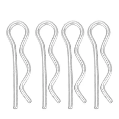 Afbeelding van Bevestigingsclips R mechanische bevestiging haarveer pennen verzinkt pin tractor clip roestvrij staal 304 auto afdekking bevestigingsonderdelen sets (1,6 x 28 mm, 30 stuks)