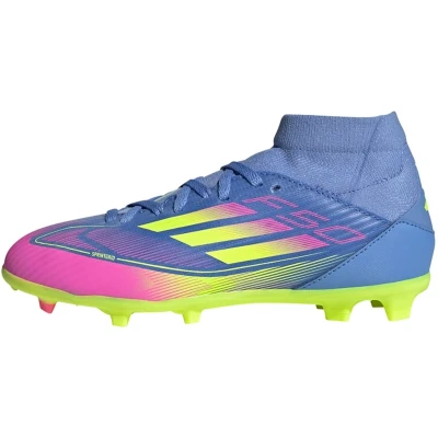Afbeelding van adidas Performance F50 League Veterloze Firm / Multi Ground Voetbalschoenen Kids Kinderen Blauw 33
