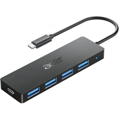 Afbeelding van acer USB C adapter, hub naar 4 3.0 poorten, (Thunderbolt 3), uitbreiding voor iPhone 15 Plus ProMax, MacBook Pro Air 2023 iMac iPad Surface Galaxy S24 (21 cm)