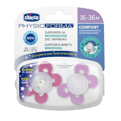 Afbeelding van Silicone Pacifier Chicco Physio Comfort Girl 16 36 M 2u