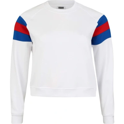 Afbeelding van Urban Classics Sweater, Dames, Maat: 5XL, White/brightblue/firered