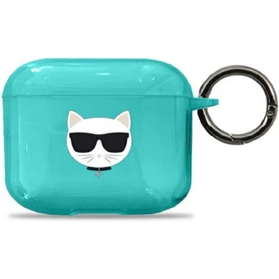 Afbeelding van Karl Lagerfeld KLA3UCHFL AirPods 3 cover blauw/blauw Choupette