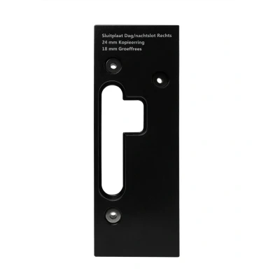 Afbeelding van Wovar Freesmal sluitplaat rechts 127 x 23 mm Per stuk