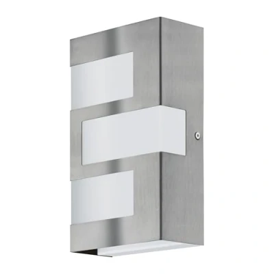 Afbeelding van EGLO Ralora Buitenverlichting Wandlamp 3 Lichts LED RVS Wit