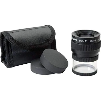 Afbeelding van Ideal Tek M12071 Vergrootglas Met meetscala Vergrotingsfactor: 7 x Lensgrootte: (Ø) 25 mm Zwart