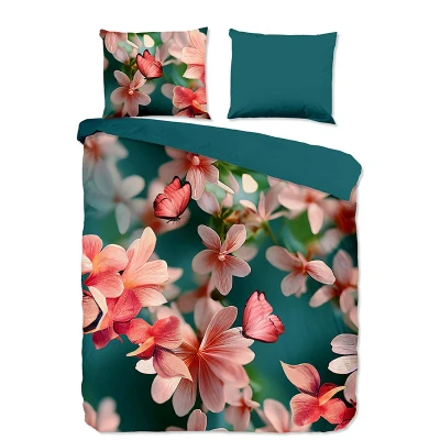 Afbeelding van Pure Dekbedovertrek &quot;bloemen&quot; Multi (240x200/220 cm) Microfiber