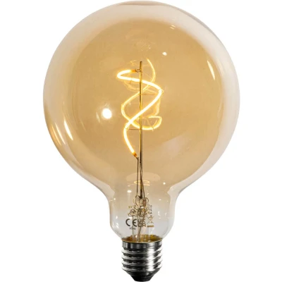 Afbeelding van LUEDD E27 dimbare LED spiraal filament goud G125 4W 270 lm 2200K