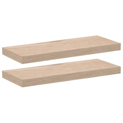 Afbeelding van vidaXL Wandschapppen 2 st 60x23,5x4 cm bewerkt hout