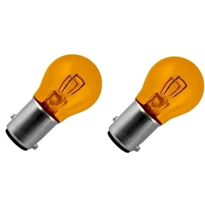 Afbeelding van cyclingcolors 2 x 12 V 21/5 W BAY15D oranje dubbele gloeidraad offset richtingaanwijzers auto motorfiets