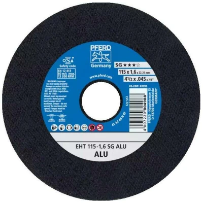 Afbeelding van PFERD EHT 115 1,6 SG ALU 61340425 Doorslijpschijf recht mm 25 stuk(s) Aluminium, Non ferrometaal
