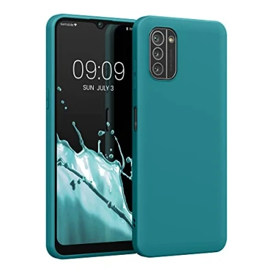 Afbeelding van kwmobile telefoonhoesje geschikt voor Nokia G21 / G11 Hoesje smartphone Back cover in mat petrol
