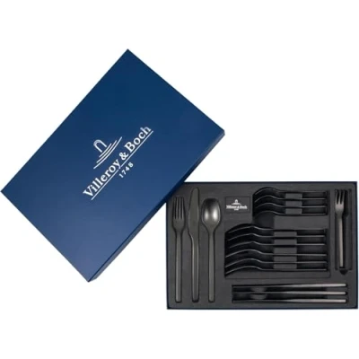 Image de Ménagère 20 pièces noir intense Villeroy boch 12 6556 9058