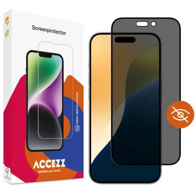 Afbeelding van Gehard Glas Privacy Screenprotector iPhone 16 Pro