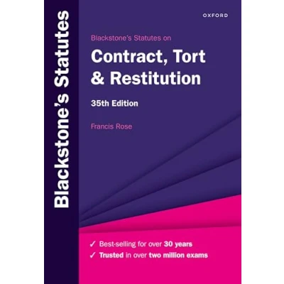 Afbeelding van Blackstone&#039;s Statutes on Contract, Tort &amp; Restitution